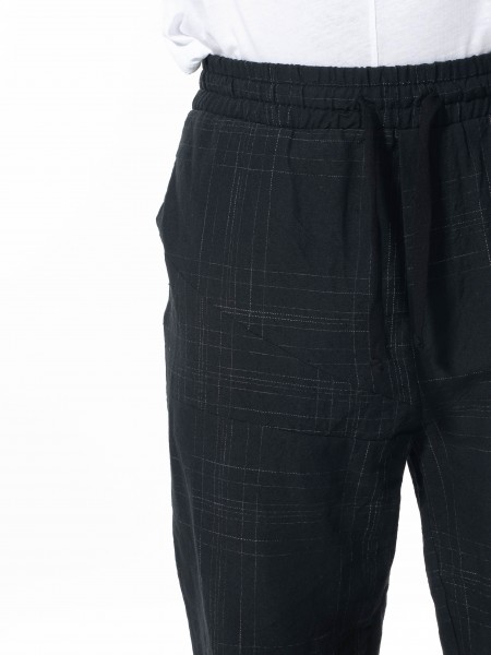 LA HAINE Linen pants 3B LM143 Black - Off-white LA HAINE - 5