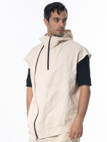 LA HAINE Ζακέτα αμάνικη 3B LM135 Off-white LA HAINE - 3