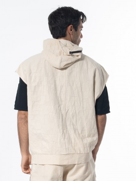 LA HAINE Ζακέτα αμάνικη 3B LM135 Off-white LA HAINE - 2