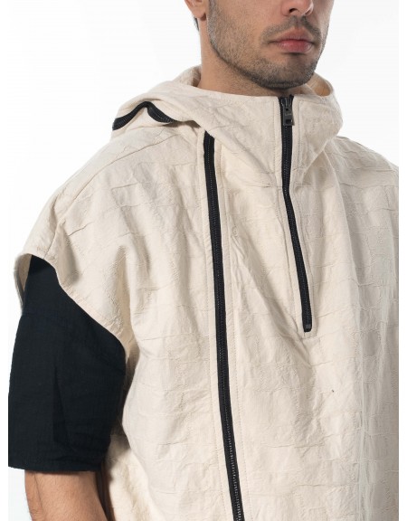 LA HAINE Ζακέτα αμάνικη 3B LM135 Off-white LA HAINE - 5