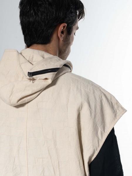 LA HAINE Ζακέτα αμάνικη 3B LM135 Off-white LA HAINE - 6