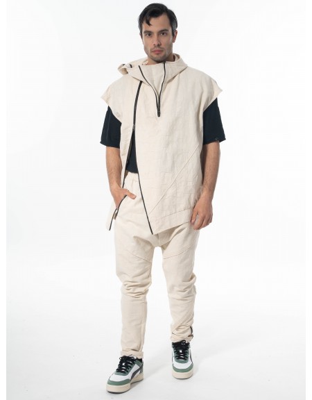 LA HAINE Ζακέτα αμάνικη 3B LM135 Off-white LA HAINE - 7