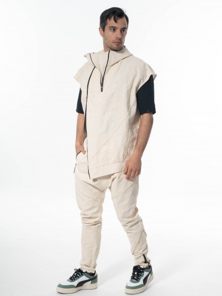 LA HAINE Ζακέτα αμάνικη 3B LM135 Off-white LA HAINE - 9