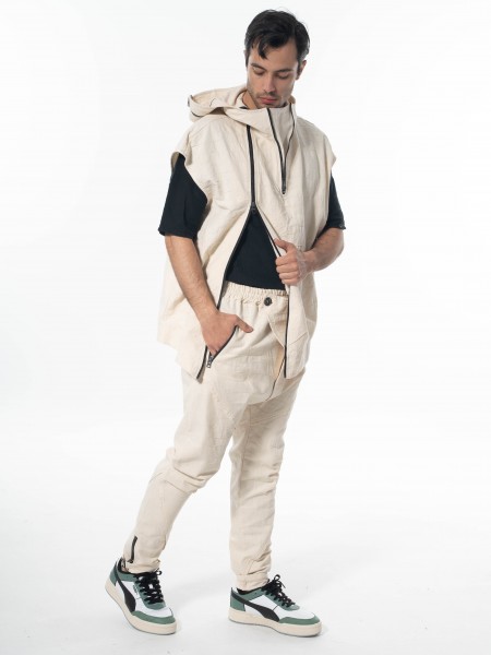 LA HAINE Ζακέτα αμάνικη 3B LM135 Off-white LA HAINE - 10