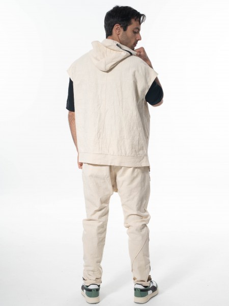 LA HAINE Sleeveless cardigan 3B LM135 Off-white LA HAINE - 8
