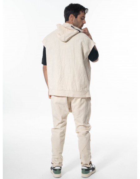 LA HAINE Ζακέτα αμάνικη 3B LM135 Off-white LA HAINE - 8