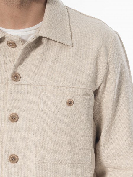 XAGON MAN Πουκάμισο - Jacket νημάτινο 2ZUK397 Μπεζ XAGON MAN - 5