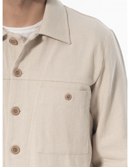 XAGON MAN Jacket - Yarn jacket 2ZUK397 Beige XAGON MAN - 5