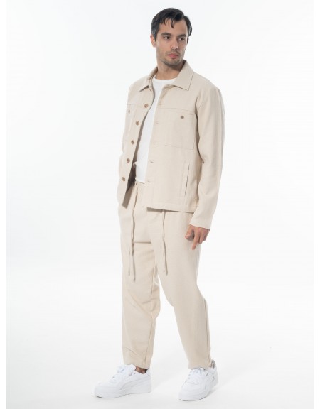 XAGON MAN Jacket - Yarn jacket 2ZUK397 Beige XAGON MAN - 6