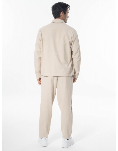 XAGON MAN Jacket - Yarn jacket 2ZUK397 Beige XAGON MAN - 7