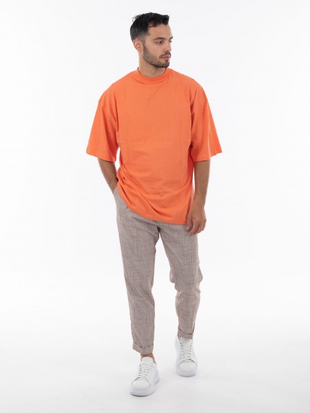 OVER-D Παντελόνι OE1S2S4P10 Γκρι - Κεραμμυδί OVER-D - 5