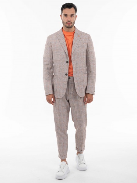 OVER-D Παντελόνι OE1S2S4P10 Γκρι - Κεραμμυδί OVER-D - 9