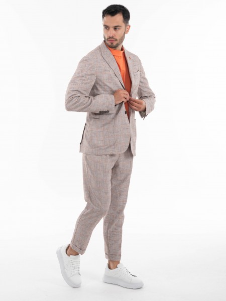 OVER-D Παντελόνι OE1S2S4P10 Γκρι - Κεραμμυδί OVER-D - 11