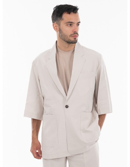 OVER-D Σακάκι κοντομάνικο OE1S2S4G18 Μπεζ OVER-D - 1