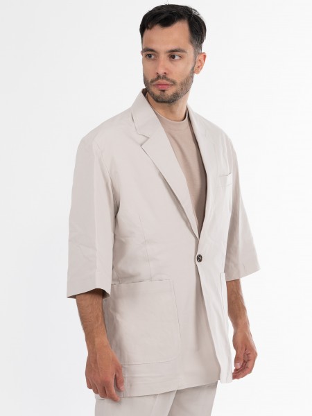 OVER-D Σακάκι κοντομάνικο OE1S2S4G18 Μπεζ OVER-D - 2