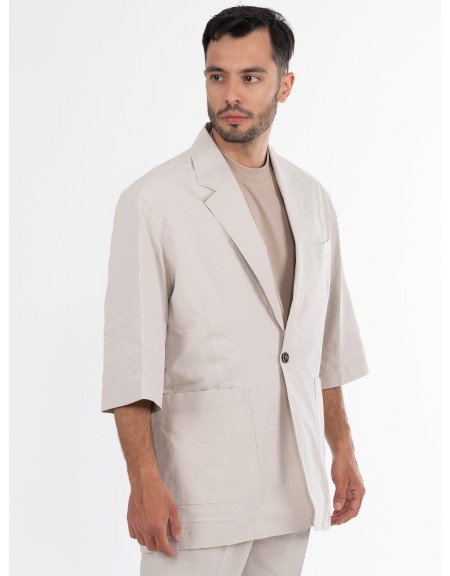 OVER-D Σακάκι κοντομάνικο OE1S2S4G18 Μπεζ OVER-D - 2