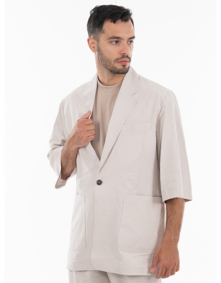 OVER-D Σακάκι κοντομάνικο OE1S2S4G18 Μπεζ OVER-D - 3