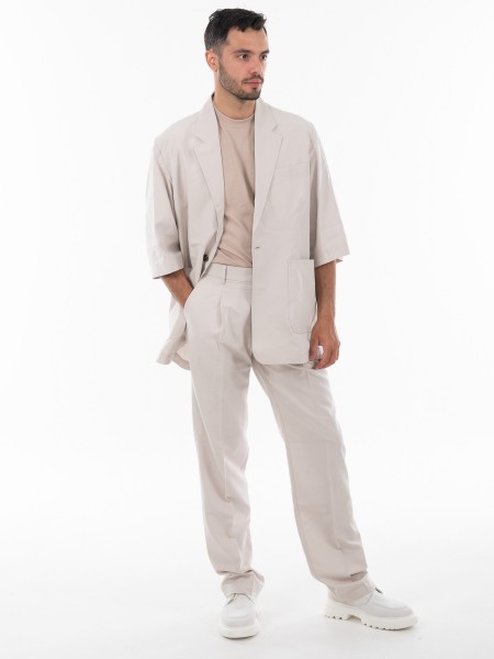 OVER-D Σακάκι κοντομάνικο OE1S2S4G18 Μπεζ OVER-D - 10