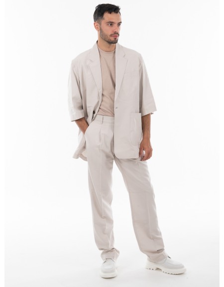 OVER-D Σακάκι κοντομάνικο OE1S2S4G18 Μπεζ OVER-D - 10