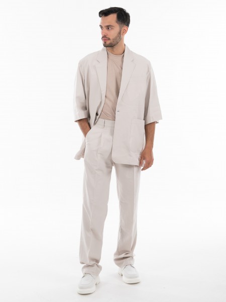 OVER-D Σακάκι κοντομάνικο OE1S2S4G18 Μπεζ OVER-D - 11