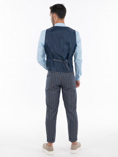 OVER-D Γιλέκο OE1S2S4I05 Μπλε - Καφέ OVER-D - 13