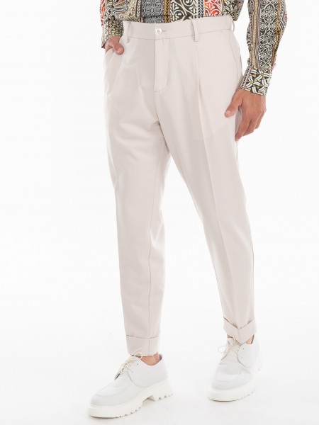 OVER-D Παντελόνι OE1S2S4P26 Μπεζ OVER-D - 3