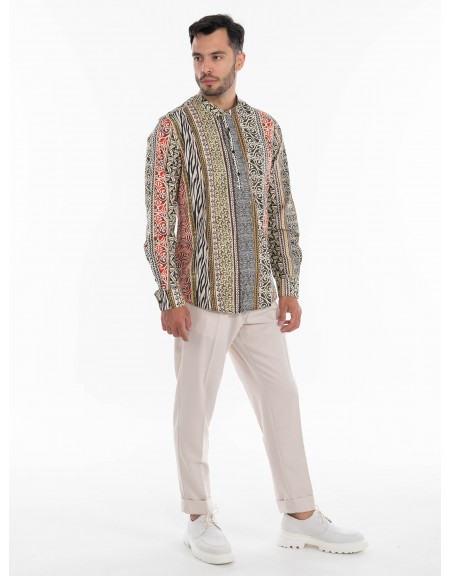 OVER-D Παντελόνι OE1S2S4P26 Μπεζ OVER-D - 8