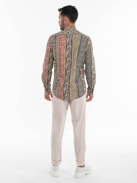 OVER-D Παντελόνι OE1S2S4P26 Μπεζ OVER-D - 9