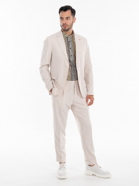 OVER-D Παντελόνι OE1S2S4P26 Μπεζ OVER-D - 11