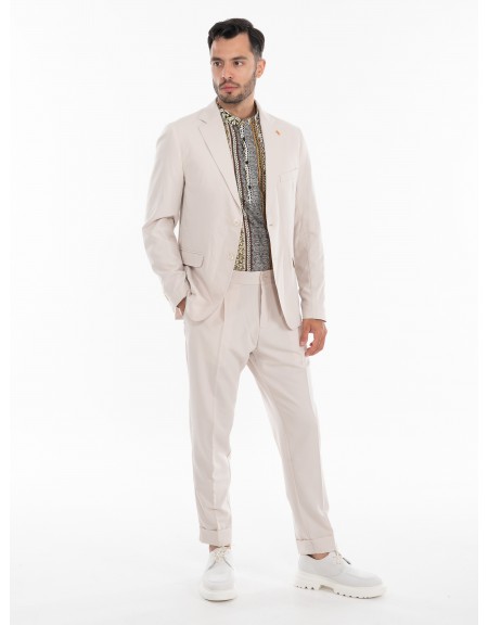 OVER-D Παντελόνι OE1S2S4P26 Μπεζ OVER-D - 11