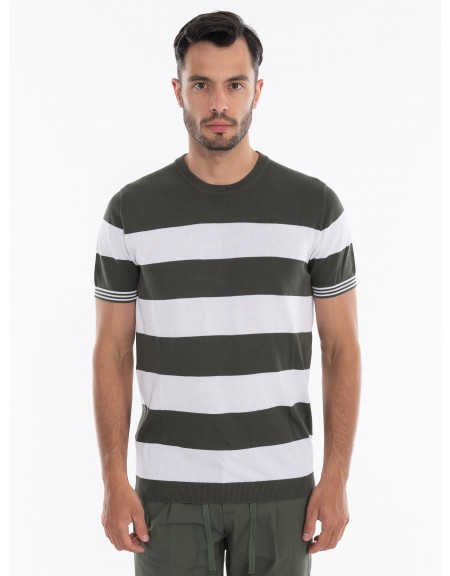 OVER-D T-shirt OE1S2S4M09 Khaki - White OVER-D - 2