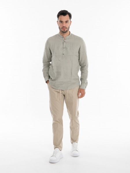 OVER-D Παντελόνι OE1S2S4P02 Μπεζ OVER-D - 6