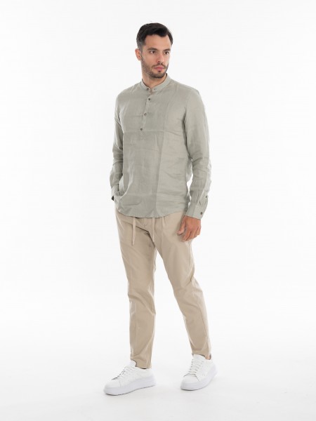 OVER-D Παντελόνι OE1S2S4P02 Μπεζ OVER-D - 7