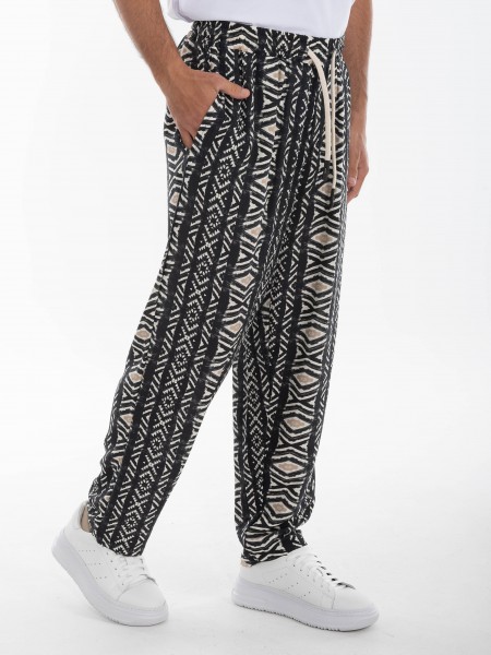 XAGON MAN Linen pants 1ZXAG83 Black XAGON MAN - 3