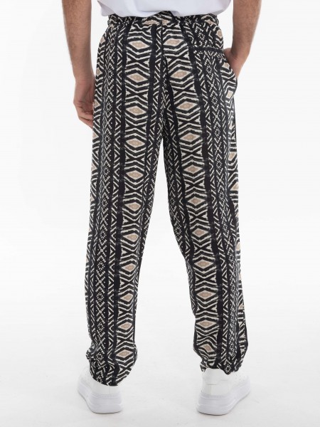 XAGON MAN Linen pants 1ZXAG83 Black XAGON MAN - 4