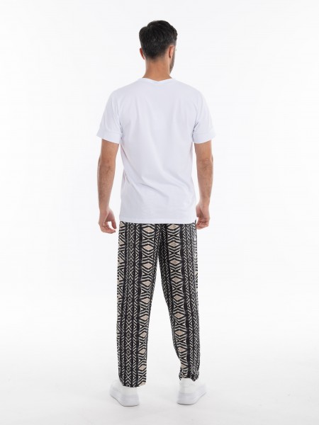 XAGON MAN Παντελόνι λινό 1ZXAG83 Μαύρο XAGON MAN - 9