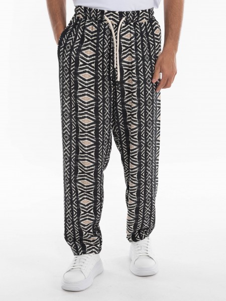 XAGON MAN Linen pants 1ZXAG83 Black XAGON MAN - 10