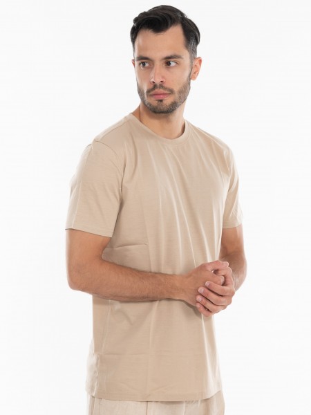 OVER-D Πουκάμισο κοντομάνικο OE1S2S4C51 Μπεζ OVER-D - 8