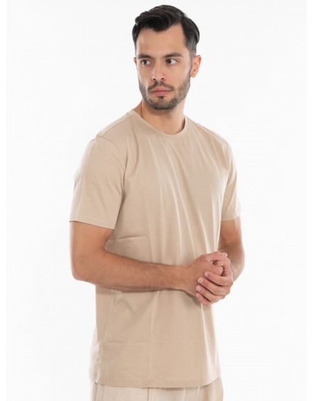 OVER-D Πουκάμισο κοντομάνικο OE1S2S4C51 Μπεζ OVER-D - 8