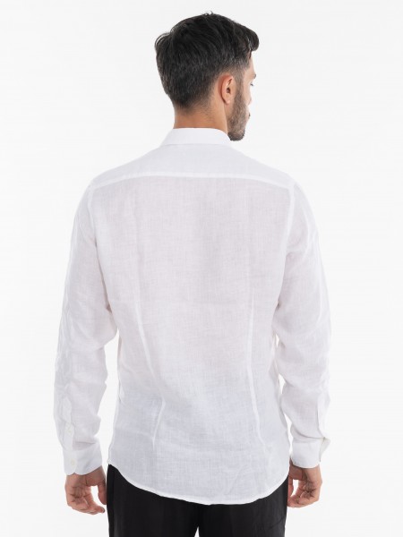 OVER-D Linen shirt OE1S2S4C49 White OVER-D - 4