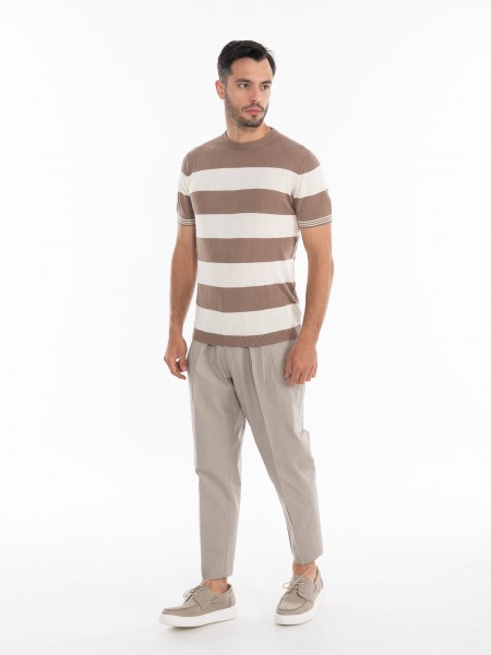 OVER-D T-shirt yarn OE1S2S4M09 Brown - Beige OVER-D - 6