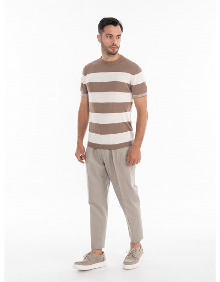 OVER-D T-shirt yarn OE1S2S4M09 Brown - Beige OVER-D - 6