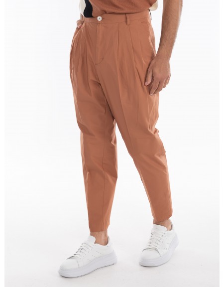 OVER-D Παντελόνι OE1S2S4P25 Καφέ OVER-D - 2