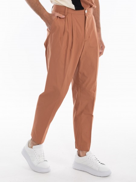 OVER-D Παντελόνι OE1S2S4P25 Καφέ OVER-D - 3