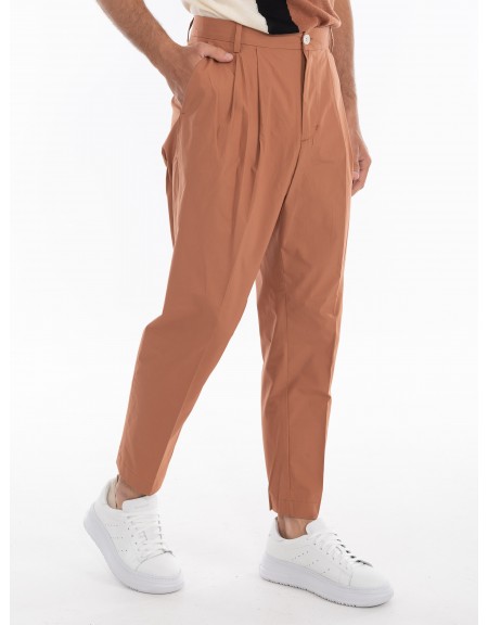 OVER-D Παντελόνι OE1S2S4P25 Καφέ OVER-D - 3