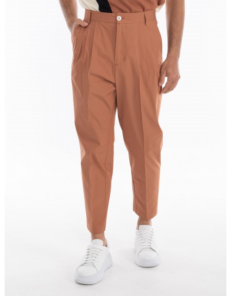 OVER-D Παντελόνι OE1S2S4P25 Καφέ OVER-D - 1