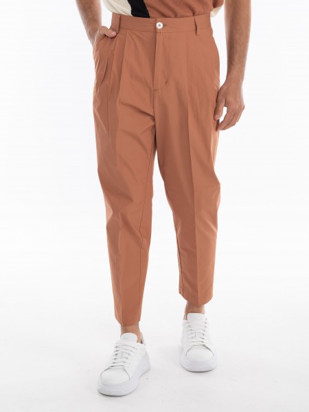 OVER-D Παντελόνι OE1S2S4P25 Καφέ OVER-D - 10