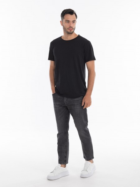 GABBA T-shirt Konrad Straight Slub Tee Μαύρο GABBA - 7