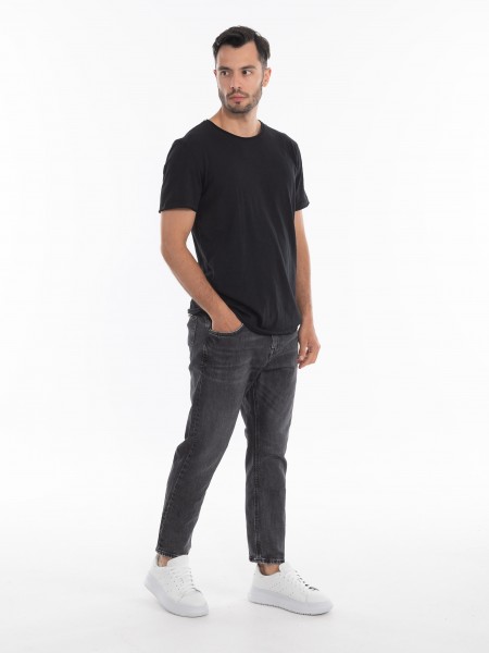 GABBA T-shirt Konrad Straight Slub Tee Μαύρο GABBA - 8