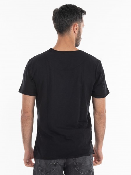 GABBA T-shirt Konrad Straight Slub Tee Μαύρο GABBA - 4